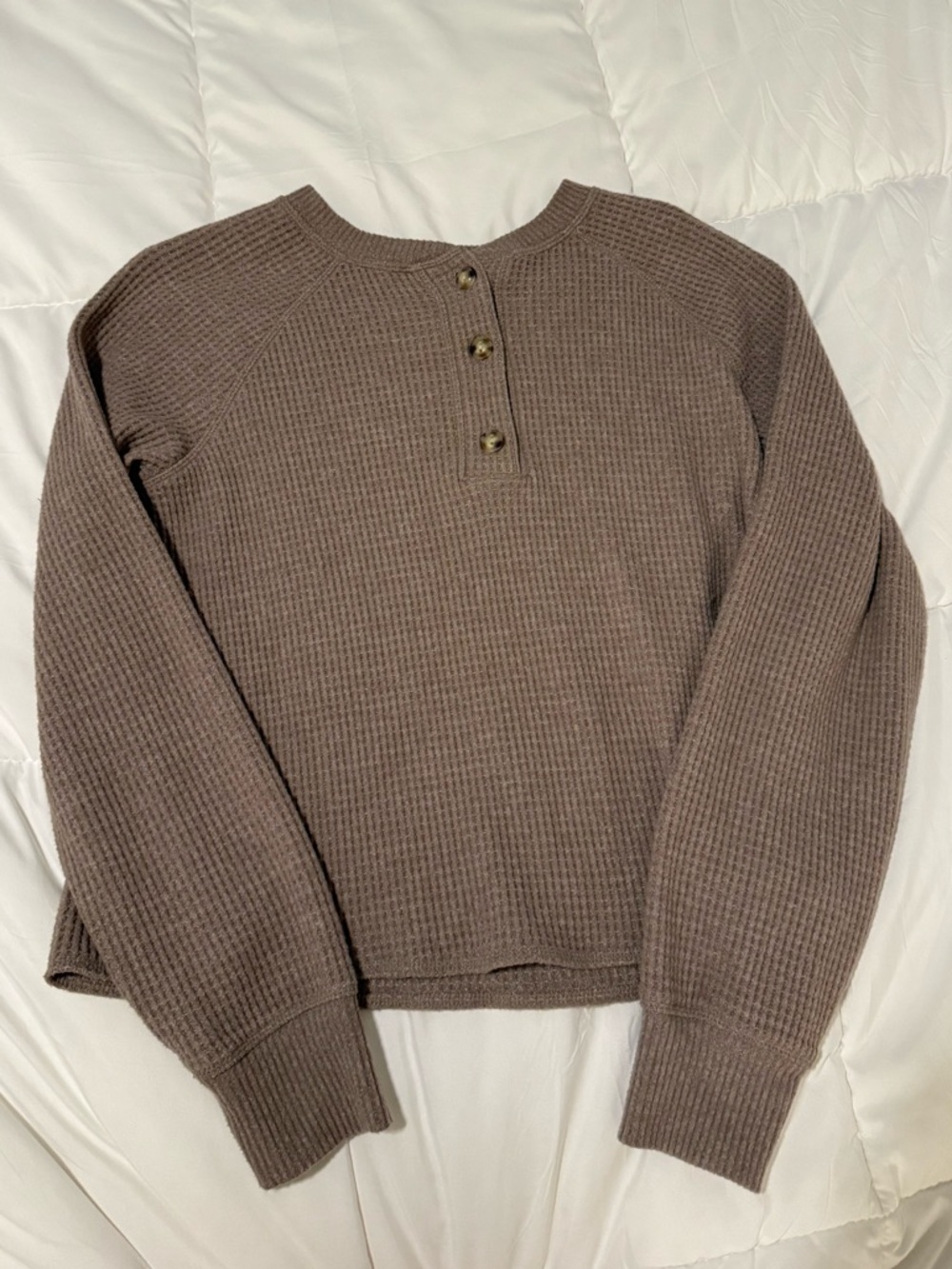 Old Navy Waffle Knit Henley